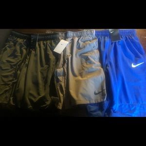 NWT Lot of 3- Men’s nike training shorts size S MSRP $115